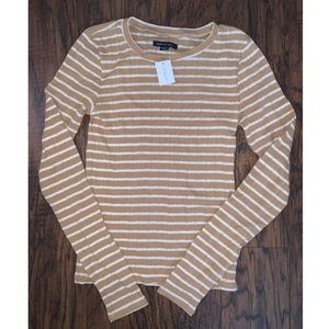 American Eagle Striped Long Sleeve Shirt
